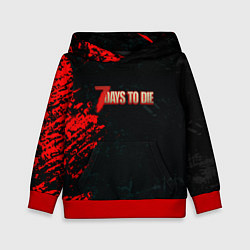 Детская толстовка 7 Days to Die краски текстура