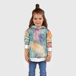 Толстовка-худи детская Тридцать три полоски, цвет: 3D-белый — фото 2