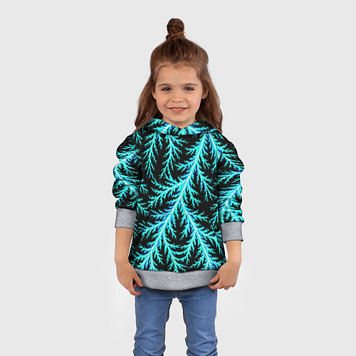 Детская толстовка Разряды электричества Tie Dye / 3D-Меланж – фото 4