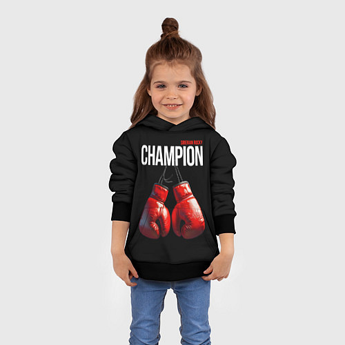 Детская толстовка Siberian Rocky Champion / 3D-Черный – фото 4