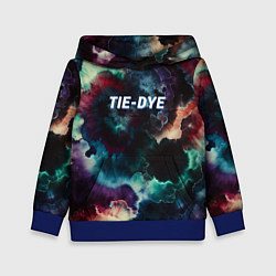 Толстовка-худи детская Tie - dye, цвет: 3D-синий