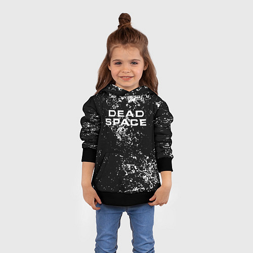 Детская толстовка Мёртвый космос брызги красок / 3D-Черный – фото 4