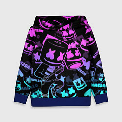 Детская толстовка Marshmello neon pattern