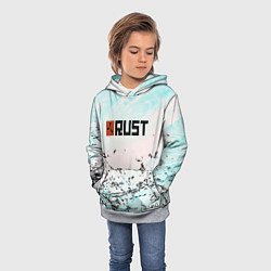 Толстовка-худи детская Rust game текстура, цвет: 3D-меланж — фото 2