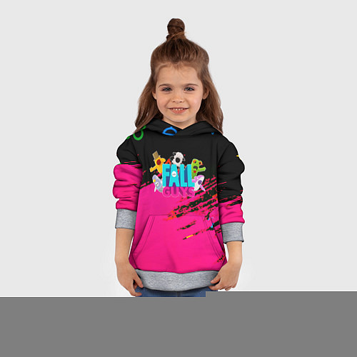 Детская толстовка Fall Guys kids color / 3D-Меланж – фото 4