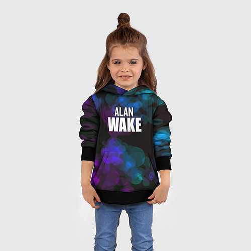 Детская толстовка Alan wake текстура / 3D-Черный – фото 4
