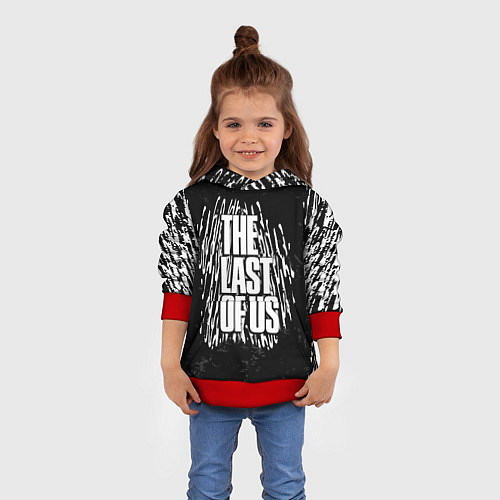 Детская толстовка Одни из нас тема постер / 3D-Красный – фото 4