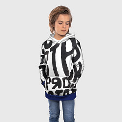 Толстовка-худи детская Дестрой, цвет: 3D-синий — фото 2