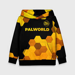 Толстовка-худи детская Palworld - gold gradient посередине, цвет: 3D-черный