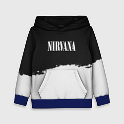 Толстовка-худи детская Nirvana текстура, цвет: 3D-синий