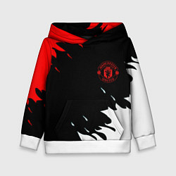 Толстовка-худи детская Manchester United flame fc, цвет: 3D-белый