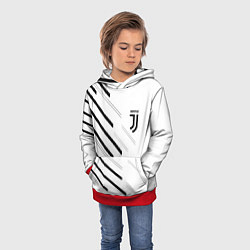 Толстовка-худи детская Juventus sport geometry, цвет: 3D-красный — фото 2