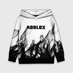 Толстовка-худи детская Roblox flame текстура, цвет: 3D-черный
