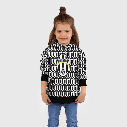 Детская толстовка Juventus pattern fc / 3D-Черный – фото 4