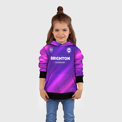 Толстовка-худи детская Brighton legendary sport grunge, цвет: 3D-черный — фото 2