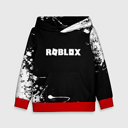 Детская толстовка Roblox текстура краски белые