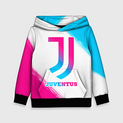 Толстовка-худи детская Juventus neon gradient style, цвет: 3D-черный