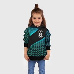Толстовка-худи детская Galatasaray football net, цвет: 3D-черный — фото 2