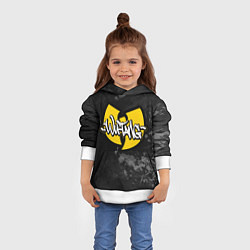 Толстовка-худи детская Wu tang clan logo, цвет: 3D-белый — фото 2