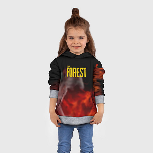 Детская толстовка Forest fire game / 3D-Меланж – фото 4