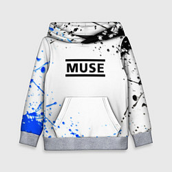 Детская толстовка MUSE рок стиль краски