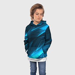 Толстовка-худи детская Geometry stripes neon color, цвет: 3D-белый — фото 2