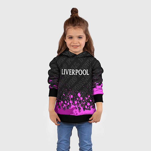 Детская толстовка Liverpool pro football посередине / 3D-Черный – фото 4