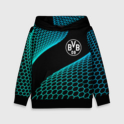 Толстовка-худи детская Borussia football net, цвет: 3D-черный