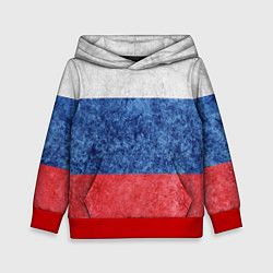 Детская толстовка Флаг России разноцветный