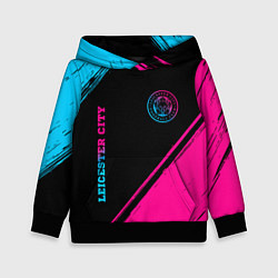 Детская толстовка Leicester City - neon gradient вертикально