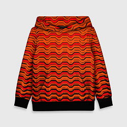 Детская толстовка Красные линии и чёрные полосы