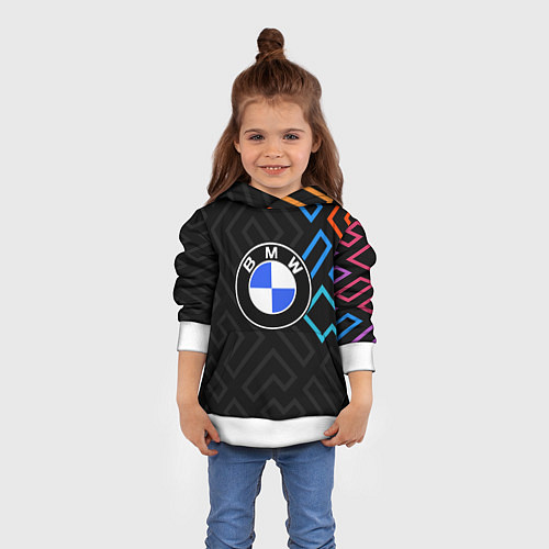 Детская толстовка Bmw абстракция / 3D-Белый – фото 4