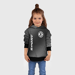Толстовка-худи детская Dongfeng sport carbon, цвет: 3D-черный — фото 2