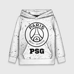 Толстовка-худи детская PSG sport на светлом фоне, цвет: 3D-белый