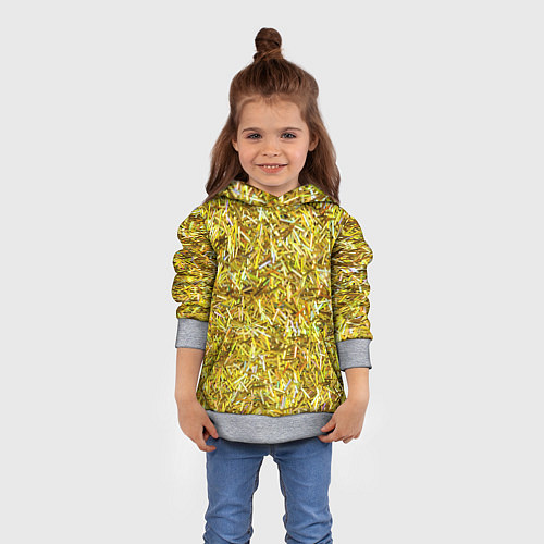 Детская толстовка Золотые ленточки / 3D-Меланж – фото 4