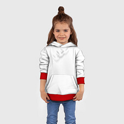 Толстовка-худи детская Zxc face, цвет: 3D-красный — фото 2