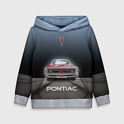 Толстовка-худи детская Американский масл-кар Pontiac GTO, цвет: 3D-меланж
