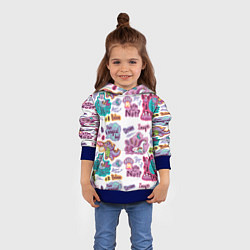 Толстовка-худи детская Have a magical day color, цвет: 3D-синий — фото 2