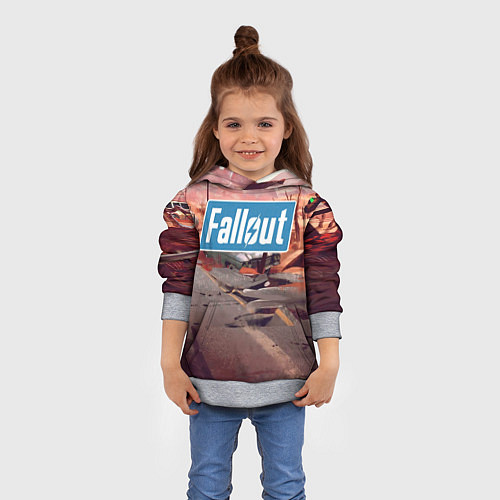 Детская толстовка Fallout 2024 / 3D-Меланж – фото 4