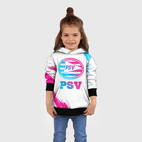 Детская толстовка PSV neon gradient style / 3D-Черный – фото 4