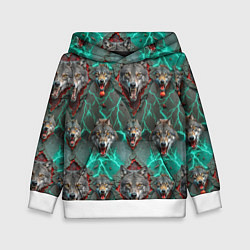 Детская толстовка Эпичный паттерн из волков