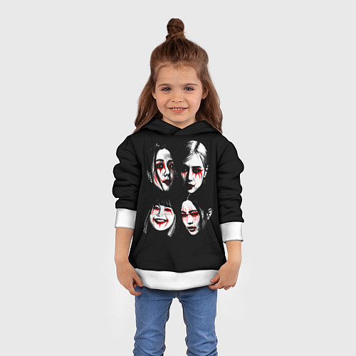 Детская толстовка Blackpink metal / 3D-Белый – фото 4