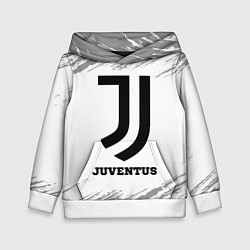Толстовка-худи детская Juventus sport на светлом фоне, цвет: 3D-белый