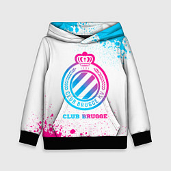 Детская толстовка Club Brugge neon gradient style