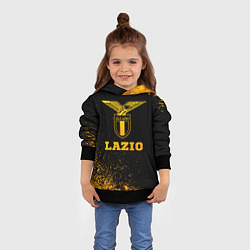 Толстовка-худи детская Lazio - gold gradient, цвет: 3D-черный — фото 2