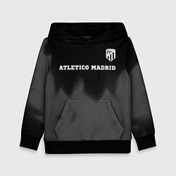 Толстовка-худи детская Atletico Madrid sport на темном фоне посередине, цвет: 3D-черный