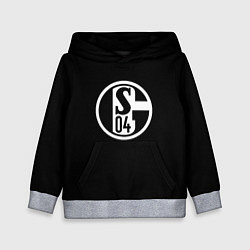 Толстовка-худи детская Schalke 04 fc, цвет: 3D-меланж