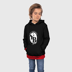 Толстовка-худи детская Young Boys, цвет: 3D-красный — фото 2