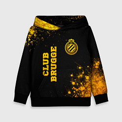 Детская толстовка Club Brugge - gold gradient вертикально