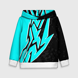 Толстовка-худи детская Mint graffiti, цвет: 3D-белый